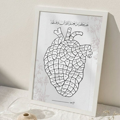 Qur’an Reading Heart Chart